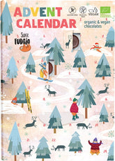 Calendario de Adviento con chocolate vegano BIO 100g SUPER FUDGIO